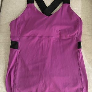 Purple Lululemon tank. Size 10. Used condition.